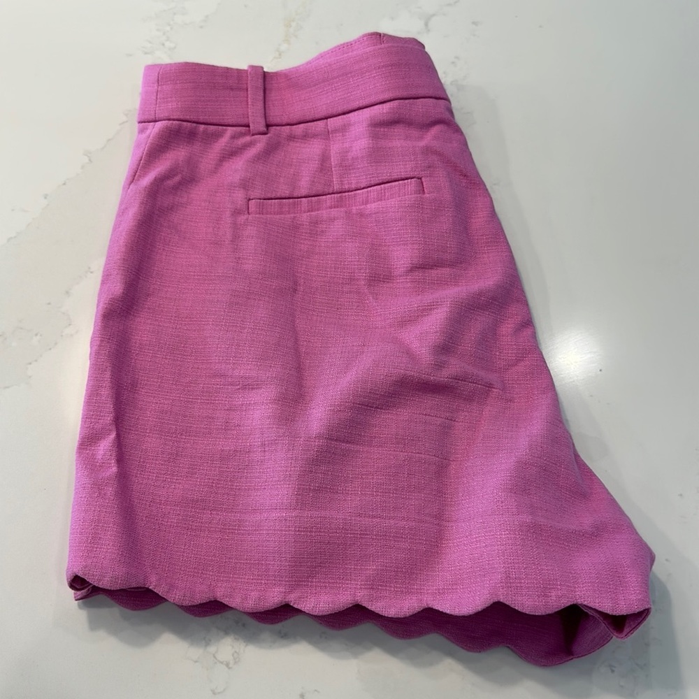 J. Crew Pink Scalloped Shorts